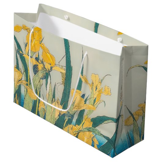 Katsushika Hokusai - Grasshopper en Iris Groot Cadeauzakje (Voorkant Gekanteld)