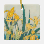 Katsushika Hokusai - Grasshopper en Iris Keramisch Ornament (Voorkant)