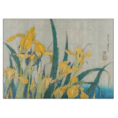 Katsushika Hokusai - Grasshopper en Iris Snijplank (Voorkant)