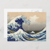 Katsushika Hokusai, Great Wave Briefkaarten (Voorkant / Achterkant)