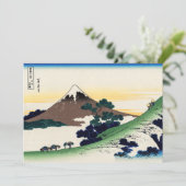 Katsushika Hokusai - Inume pass, provincie Kai Bedankkaart (Staand voorkant)