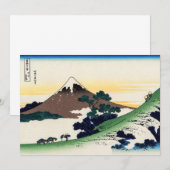 Katsushika Hokusai - Inume pass, provincie Kai Bedankkaart (Voorkant / Achterkant)