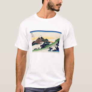 Katsushika Hokusai - Inume pass, provincie Kai T-shirt