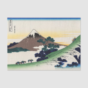 Katsushika Hokusai - Inume pass, provincie Kai Tissuepapier