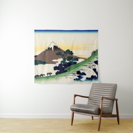 Katsushika Hokusai - Inume pass, provincie Kai Wandkleed (In Situ (horizontaal))