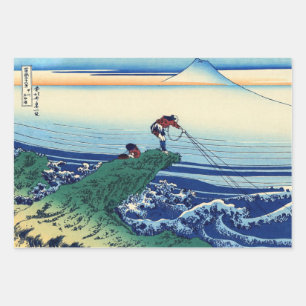 Katsushika Hokusai - Kajikazawa in de provincie Ka Inpakpapier Vel