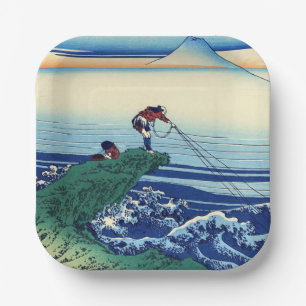 Katsushika Hokusai - Kajikazawa in de provincie Ka Papieren Bordje