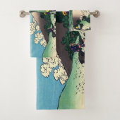 Katsushika Hokusai - Mishima Pass in Kai Bad Handdoek (Insitu)