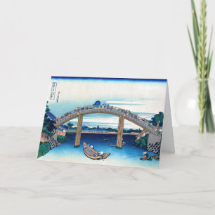 Katsushika Hokusai - Onder Mannen-brug, Fukagawa Kaart