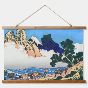 Katsushika Hokusai - Rug Fuji, Minobu Hangend Wandkleed