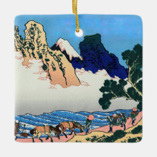 Katsushika Hokusai - Rug Fuji, Minobu Keramisch Ornament
