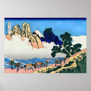 Katsushika Hokusai - Rug Fuji, Minobu Poster