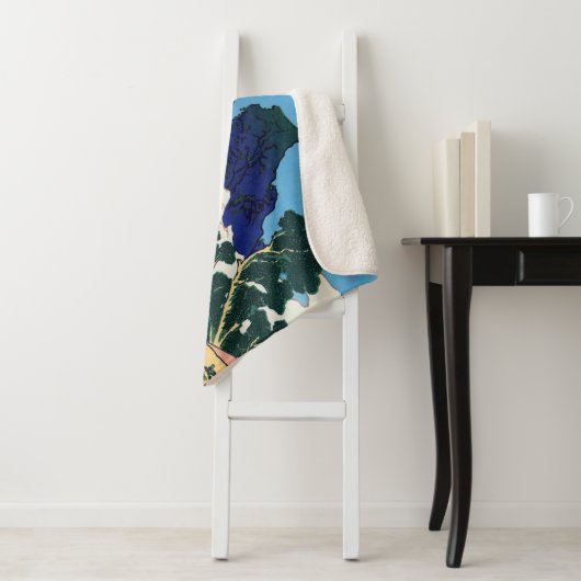 Katsushika Hokusai - Rug Fuji, Minobu Sherpa Deken (In situ)