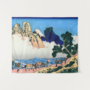 Katsushika Hokusai - Rug Fuji, Minobu Wandkleed