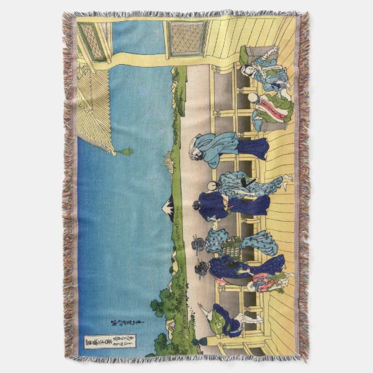 Katsushika Hokusai - Sazai hal, Temple 500 Rakan Deken (Voorkant Verticaal)