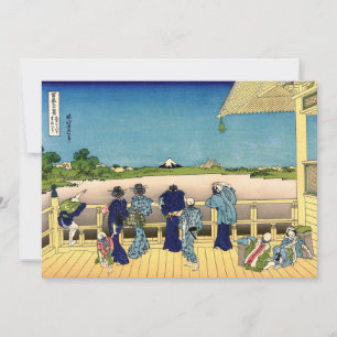 Katsushika Hokusai - Sazai hal, Temple 500 Rakan Kaart