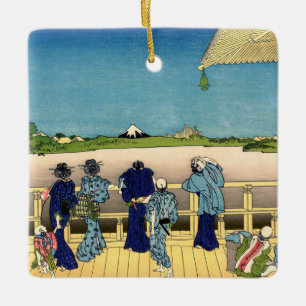 Katsushika Hokusai - Sazai hal, Temple 500 Rakan Keramisch Ornament