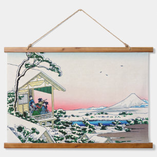 Katsushika Hokusai - Tea house te Koishikawa Hangend Wandkleed