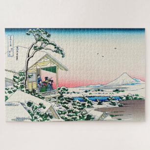 Katsushika Hokusai - Tea house te Koishikawa Legpuzzel