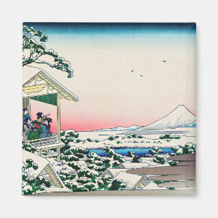 Katsushika Hokusai - Tea house te Koishikawa Magneet