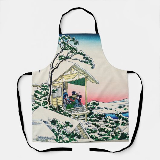 Katsushika Hokusai - Tea house te Koishikawa Schort (Voorkant)