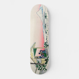 Katsushika Hokusai - Tea house te Koishikawa Skateboard