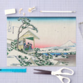Katsushika Hokusai - Tea house te Koishikawa Tissuepapier (Craft)