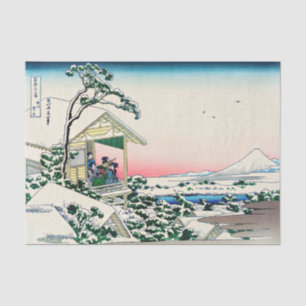 Katsushika Hokusai - Tea house te Koishikawa Tissuepapier