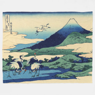 Katsushika Hokusai - Umegawa in de provincie Sagam Fleece Deken