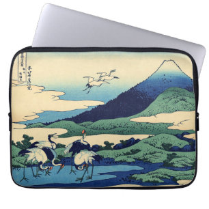 Katsushika Hokusai - Umegawa in de provincie Sagam Laptop Sleeve