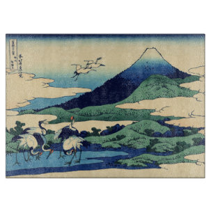 Katsushika Hokusai - Umegawa in de provincie Sagam Snijplank
