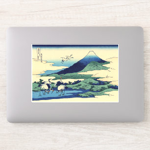 Katsushika Hokusai - Umegawa in de provincie Sagam Sticker