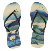 Katsushika Hokusai - Umegawa in de provincie Sagam Teenslippers (Voetbed)