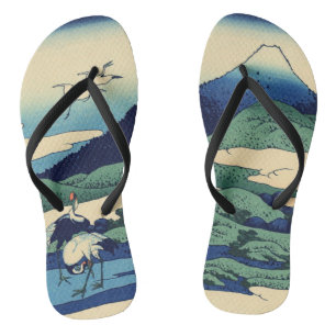 Katsushika Hokusai - Umegawa in de provincie Sagam Teenslippers