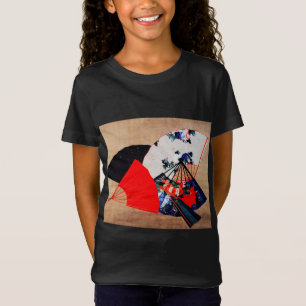 Katsushika Hokusai - Vijf ventilatoren T-shirt
