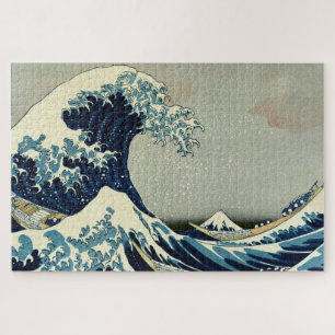 Katsushika Hokusai's De Grote Golf van Kanagawa Legpuzzel