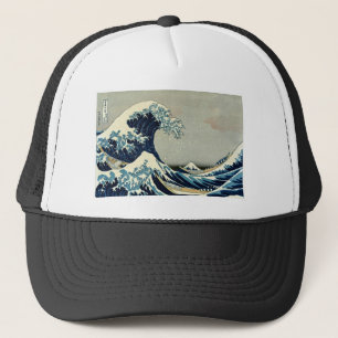 Katsushika Hokusai's De Grote Golf van Kanagawa Trucker Pet