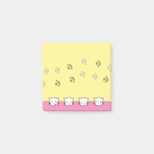 Katte-emoji-kunst 2 post-it® notes (Voorkant)