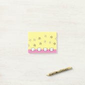 Katte-emoji-kunst 2 post-it® notes (Op bureau)