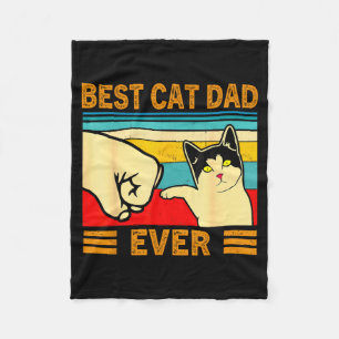 Katte Meneer Papa Ever Grappige Katte Liefhebber C Fleece Deken