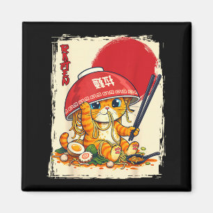 Katte Ramen Eet Japans Noedel Liefhebber Kawaii Magneet