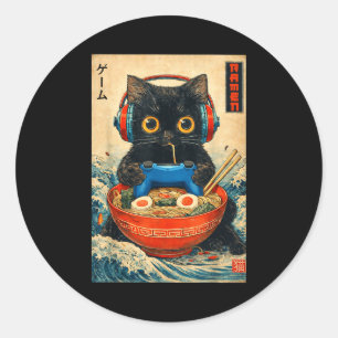 Katte Ramen Japanse Grappige Grafische T-shirts Ka Ronde Sticker