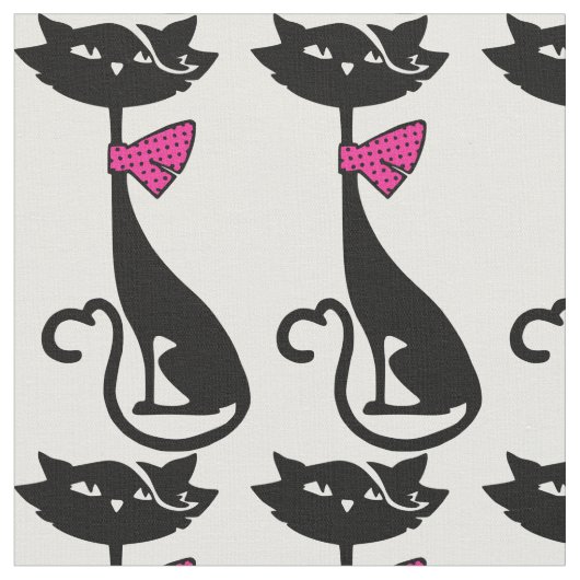 KATTE ZWARTE KAT STOF (Close Up)