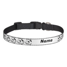 katteband, aangepaste naam zwart