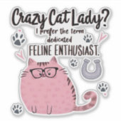 Kattebolle? Grappig Kattenliefhebber Cadeau  Sticker (Voorkant)