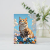 kattedag briefkaart (Staand voorkant)