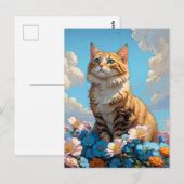 kattedag briefkaart (Voorkant / Achterkant)