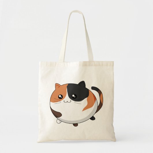 kattekattekatje van Kawaii Calico Tote Bag (Voorkant)