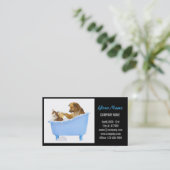 kattekattenvoer dierentuin dierentuin visitekaartje (Staand voorkant)