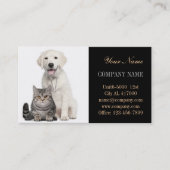 kattekattenvoer dierentuin dierentuin visitekaartje (Voorkant)